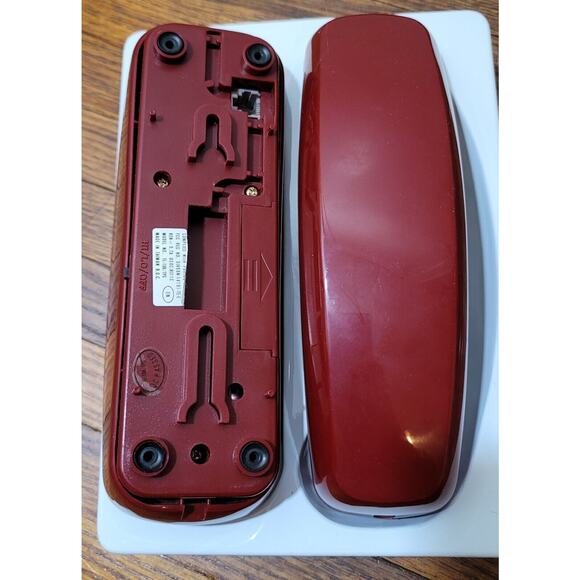 Vintage Maroon red Telephone Desk Top Spectra - Phone Model # TL-10 / TPS - Picture 3 of 4